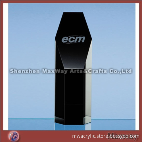 Black Hexagon Acrylic Award